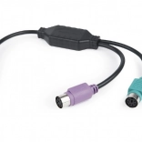 Adaptateur 2× PS/2 vers USB pour souris et clavier