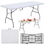 Table pliante de banquet blanche 180 x 74 cm