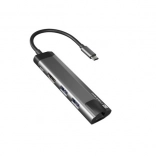Hub USB-C multiports Natec Fowler Go avec HDMI, USB 3.0 et Ethernet