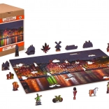 Puzzle en bois Amsterdam Nocturne avec pièces uniques