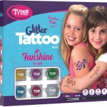 TyToo Funshine grand coffret de tatouages pailletés pour filles