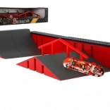 Mini skatepark avec fingerboard set en plastique