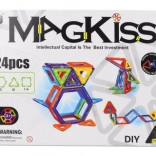 Jeu de construction magnétique MagKiss 24 pièces