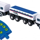 Petit train électrique avec télécommande pour circuits en bois SMALL FOOT Maxim