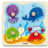 Puzzle encastrable en bois mer