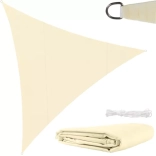 Voile d’ombrage triangulaire 4 × 4 × 4 m Gardlov – Beige