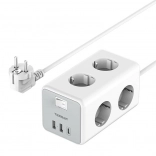 Multiprise Tessan avec ports USB et USB-C