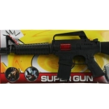 Pistolet-mitrailleur pour enfants – mitrailleuse en plastique noir 43 cm