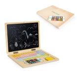 Ordinateur portable éducatif en bois avec tableau magnétique ECO TOYS