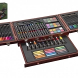 Set créatif d’arts plastiques dans une mallette en bois, 103 pièces