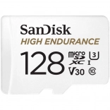 Carte MicroSD SanDisk High Endurance 128 Go pour surveillance et caméras embarquées
