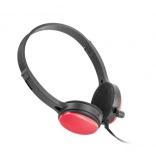 casque filaire avec micro UGO, rouge