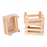 Ensemble de 3 caisses en bois pour aliments Small Foot