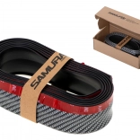 Becquet en caoutchouc universel pour pare-chocs motif carbone 2,5 m – Noir