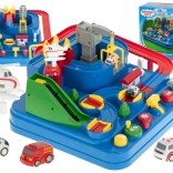 Circuit de course interactif avec obstacles et parking