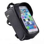 Sacoche de cadre vélo avec support téléphone ROCKBROS, noir