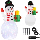 Bonhomme de neige gonflable avec éclairage LED