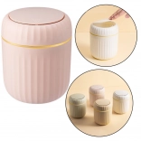 Mini poubelle avec couvercle ouvrant, rose