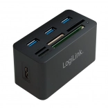 Hub USB LogiLink et lecteur de cartes
