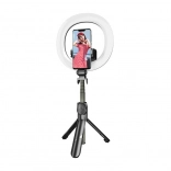 Perche à selfie et trépied avec anneau lumineux LED de Puluz