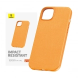 Coque pour iPhone 15 Pro Max Baseus Série Fauxther orange