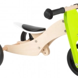 Small Foot tricycle en bois et draisienne 2‑en‑1 vert