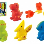 Coffret de dinosaures gicleurs pour le bain démontables LITTLE HERO MIX 'N MATCH