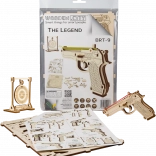 Puzzle 3D en bois pistolet Legend BRT‑19 WOODEN CITY (31 pièces)