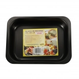 Plaque à pâtisserie rectangulaire 29 × 22 × 6 cm, noire antiadhésive