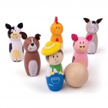 Quilles en bois Ferme de Bigjigs Toys