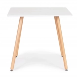 Table de cuisine carrée en bois moderne 80x80 cm