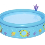 Piscine pour enfants à armature avec pulvérisateur BESTWAY – Poissons