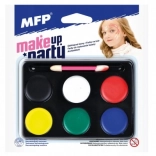 Peintures pour le visage MFP Make-up Party 6 couleurs avec pinceau