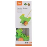 Jouet pousseur en bois Dinosaure