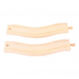 Rails courbes Bigjigs Rail 22 cm - 2 pcs