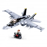 Sluban ModelBricks chasseur F/A‑18 Super Bumblebee kit de construction
