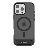 Coque TORRAS Pstand pour iPhone 16 Pro, noire