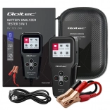 Testeur numérique de batterie auto 3-en-1 avec LCD pour 6 V, 12 V et 24 V, 30–200 Ah