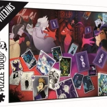 Puzzle 1000 pièces DISNEY VILLAINS – série chanceuse