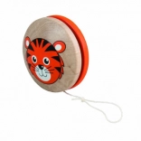 Detoa yo-yo en bois Tigrou orange