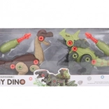 Dinosaures à visser pour enfants, 2 pièces avec tournevis