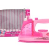 petit fer à repasser en plastique pour enfants avec lumière, son et pulvérisateur d’eau