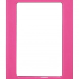 Cadre adhésif magnétique rose 12,3x8,1 cm