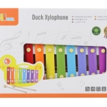 Xylophone en bois en forme de petit canard