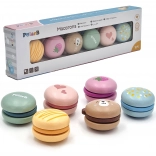 Macarons en bois PolarB Viga – set pour pâtisserie pour enfants