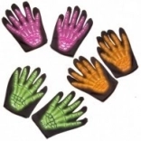 Gants squelettes lumineux