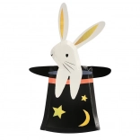 Assiettes en papier Lapin dans un chapeau Abracadabra MERI MERI