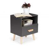Table de nuit avec tiroir ModernHome, gris