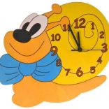 Horloge en bois pour enfants Escargot