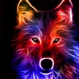 Peinture diamant L’Esprit du loup 30 × 40 cm